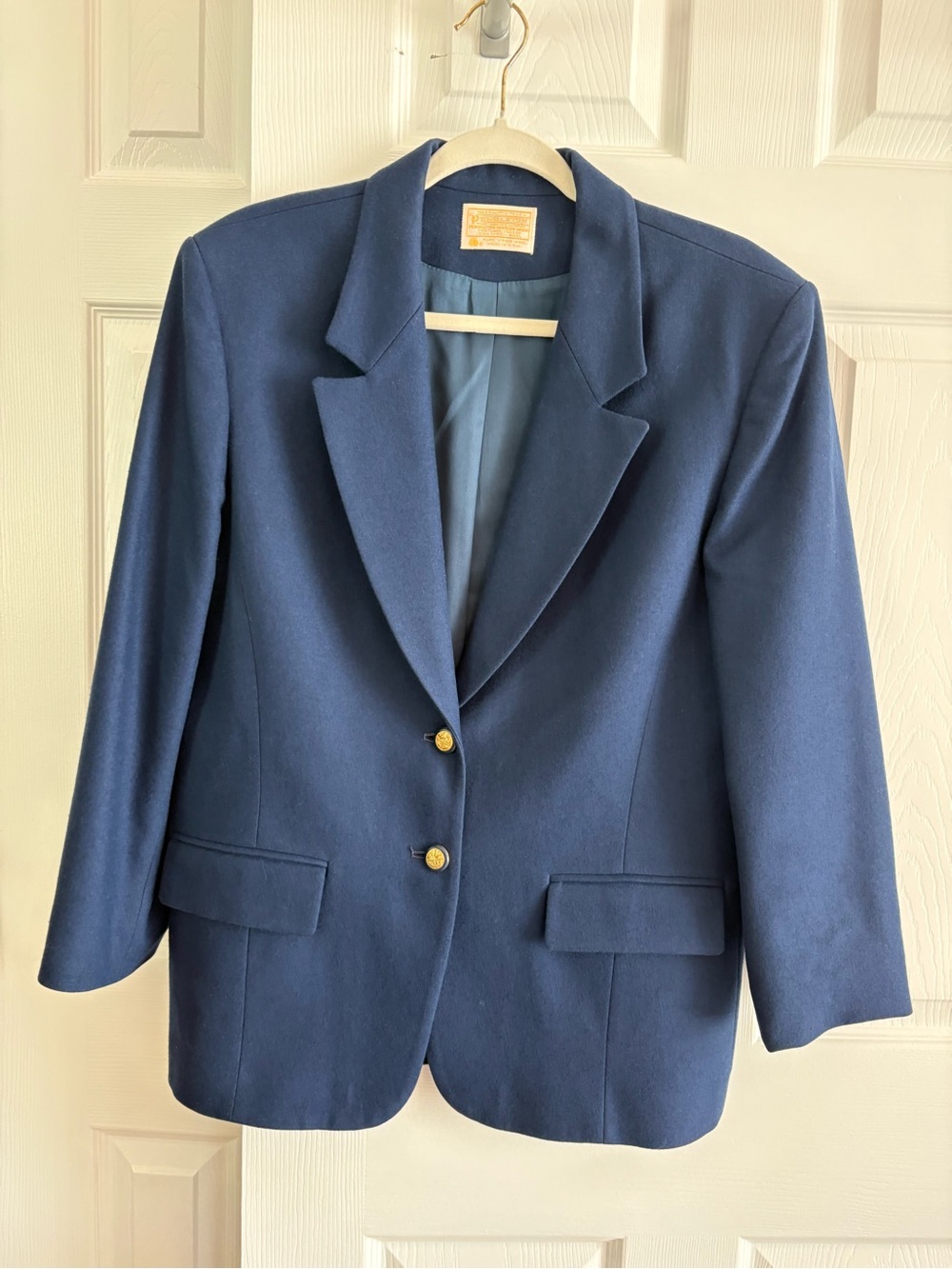Pendleton Navy Blazer with Gold Buttons